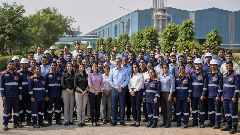 Steelco Gujarat Limited employees at the Palej plant