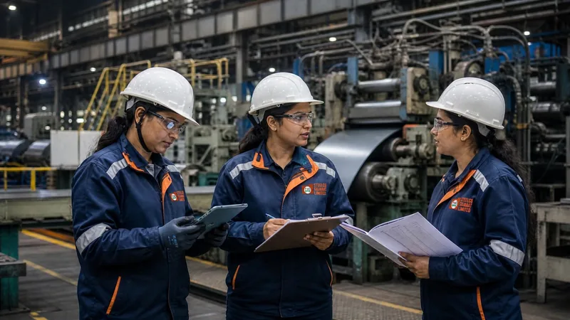 Women engineers on the shop floor at the Palej plant