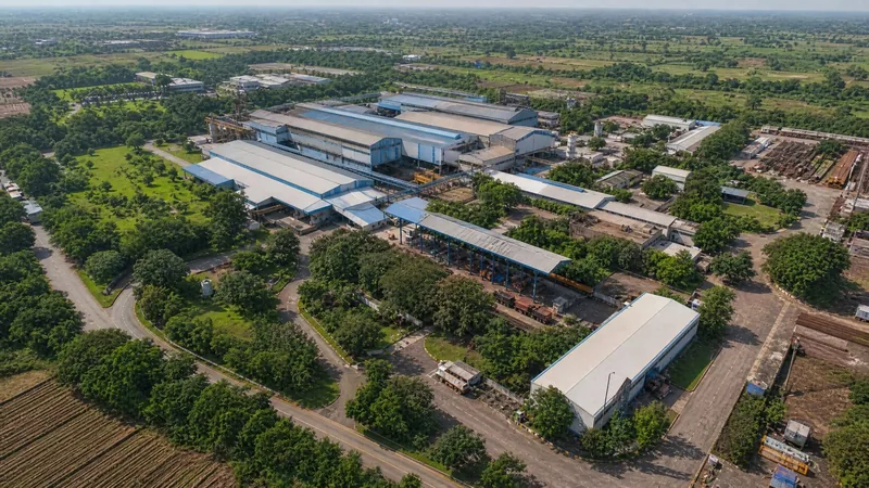 Aerial view of the Palej plant and its surrounding green cover